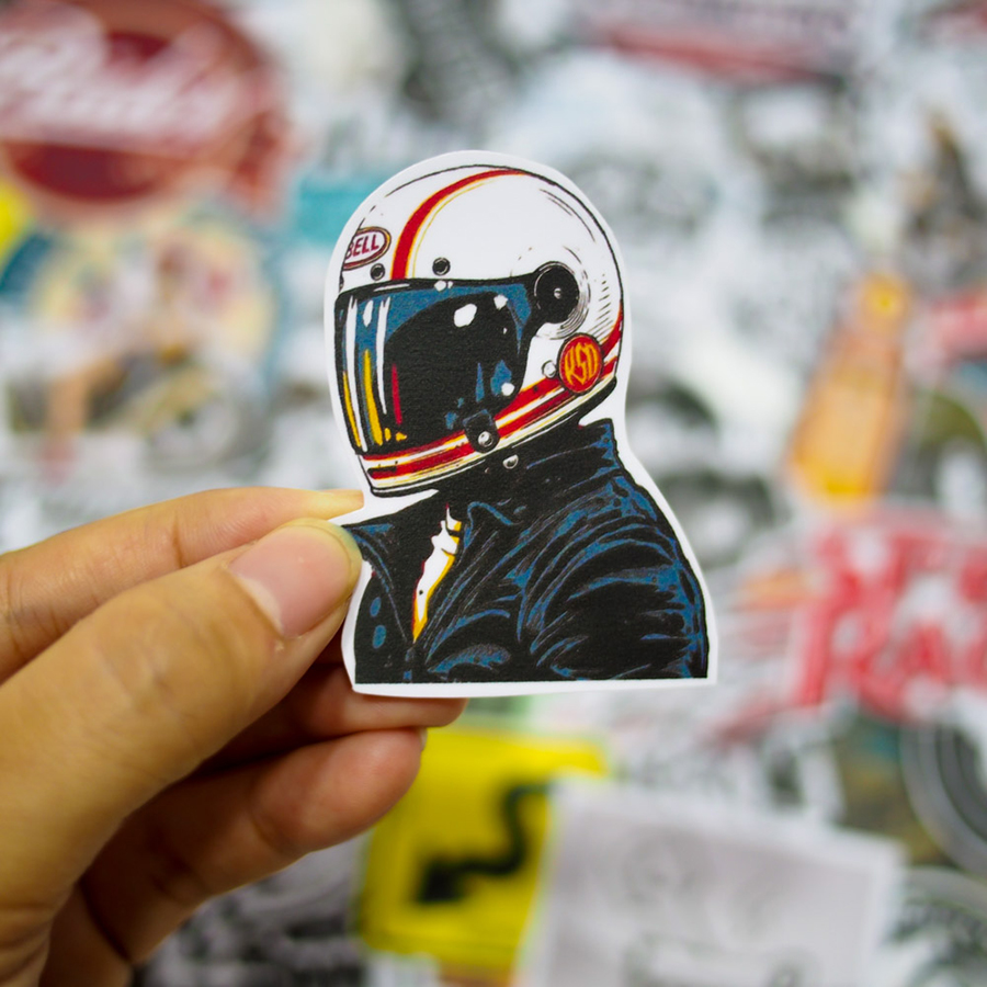 Set 100 Sticker - Cafe Racer