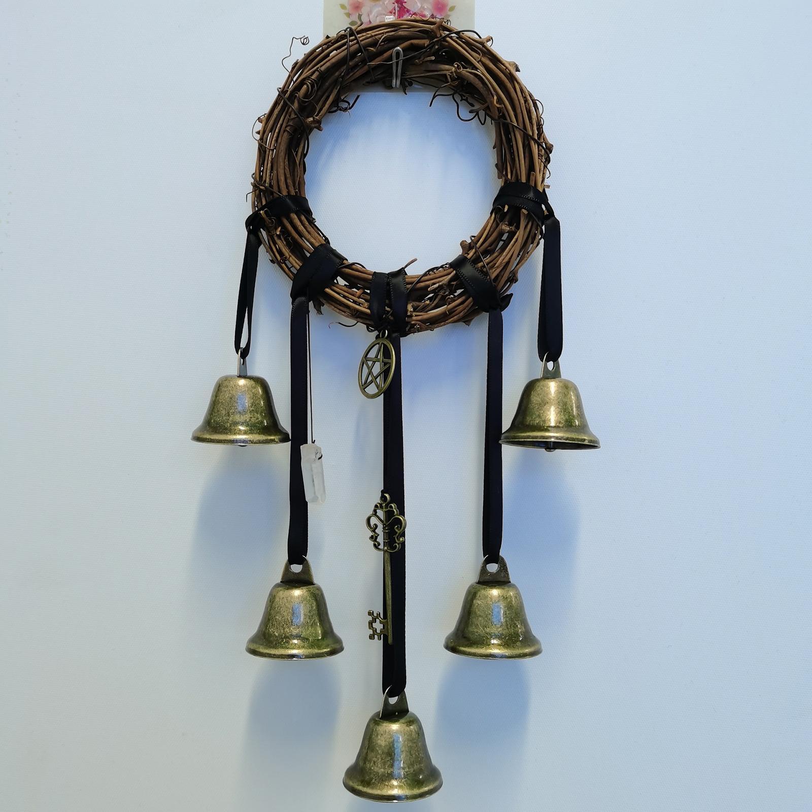 Witch Wind Chimes Bell Witchcraft Feng Shui Protection for Patio Door Garden