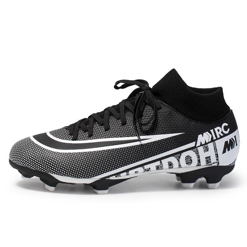 LLLSYLOVE Men's Knitting Football Boots Sân nhân tạo Giày bóng đá trẻ em Giày tập thể dục cao trên mắt cá chân Chất lượng thể thao AG TF Indoor Kids Sneakers