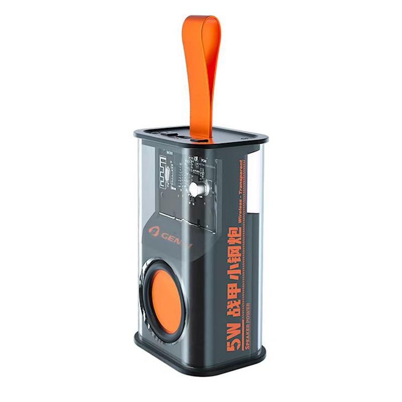 2003 Loa Bluetooth mới TWS Bluetooth 5.3 MECHA LODER STEREO STEREO LED LED Hộp âm thanh Hỗ trợ Hỗ trợ Bán buôn Color: orange Set Type: Speaker