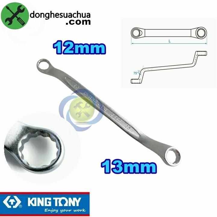 Cờ lê hai đầu tròng 12mm và 13mm Kingtony 19601213