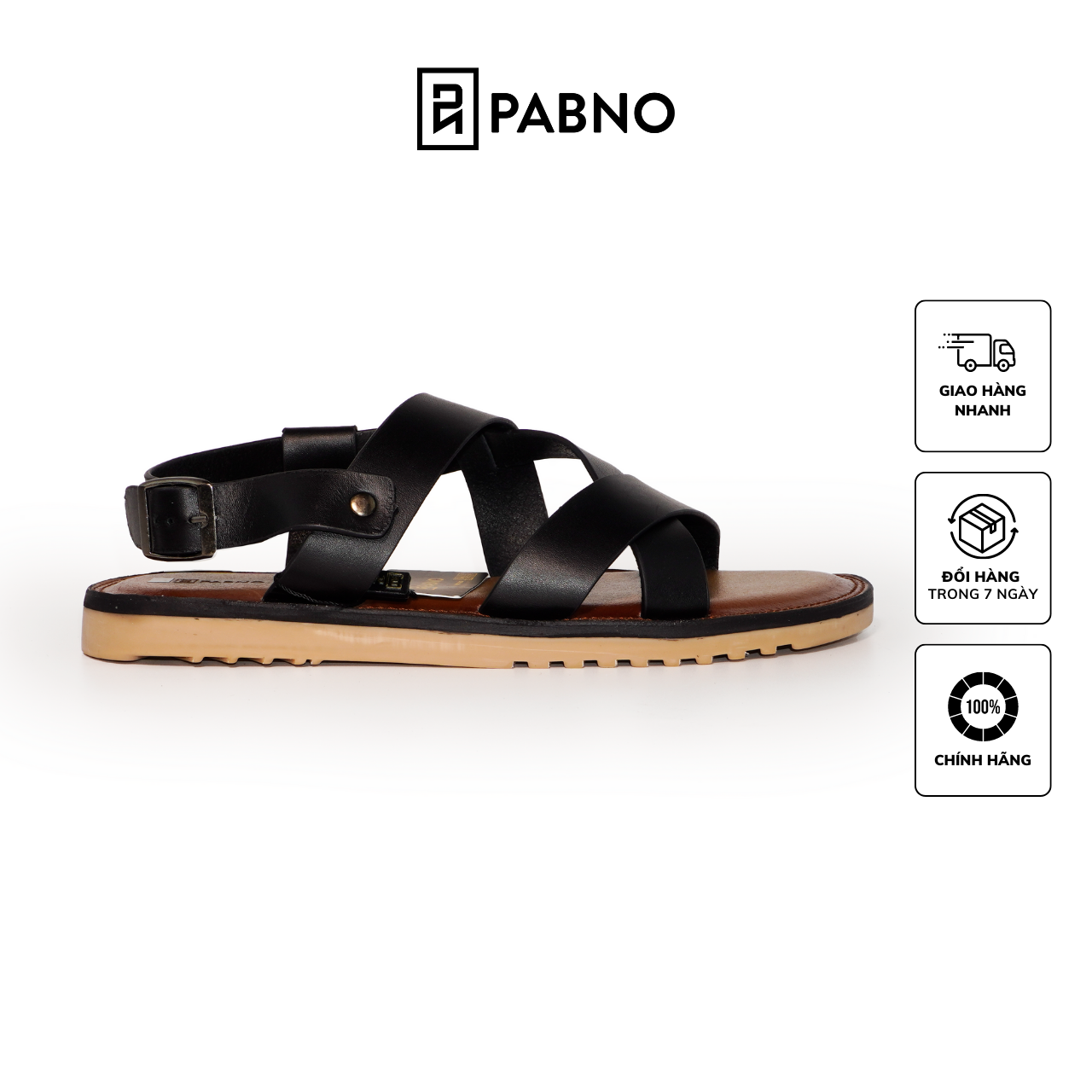 Giày Sandal nam quai chéo PABNO PN745