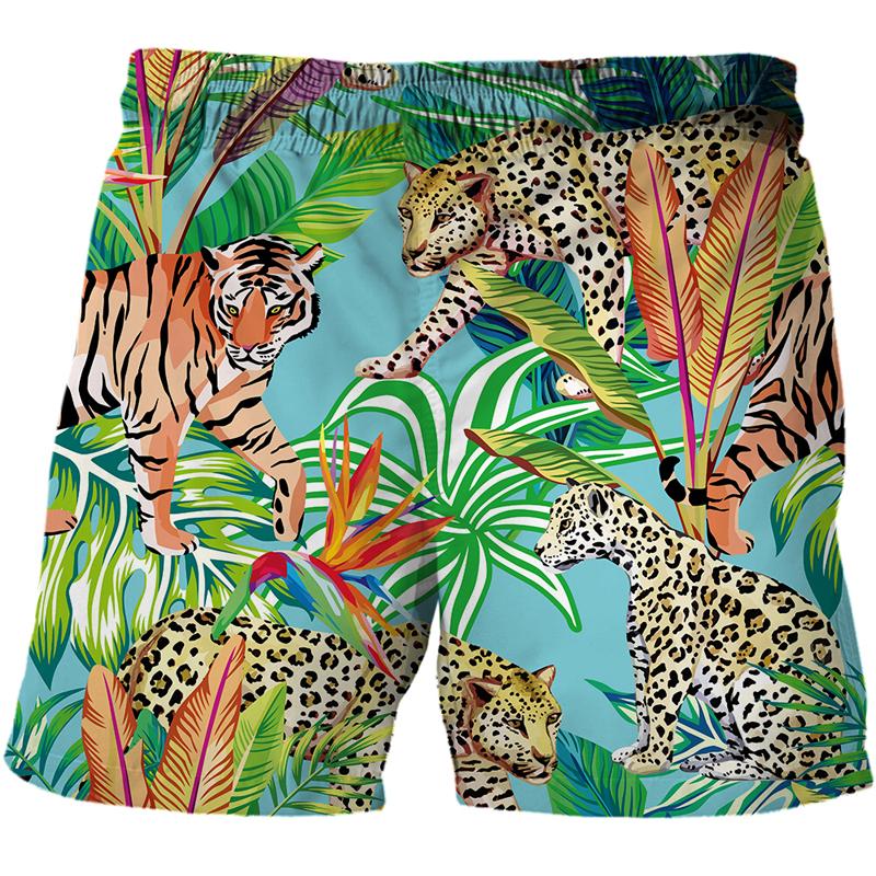 Quần Short Nam Họa Tiết Hổ Quần Short 3D In Hình Mùa Hè Quần Short Đi Biển Thời Trang Nữ Mới Nhanh Khô Áo Bên Ngoài quần Short