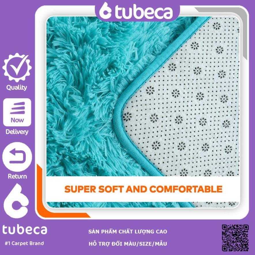 Thảm Lông Xù Trải Sàn Phòng Khách | Màu Tím | Loại 1 | Dày 3 Lớp | 2m x 1m6 | TUBECA