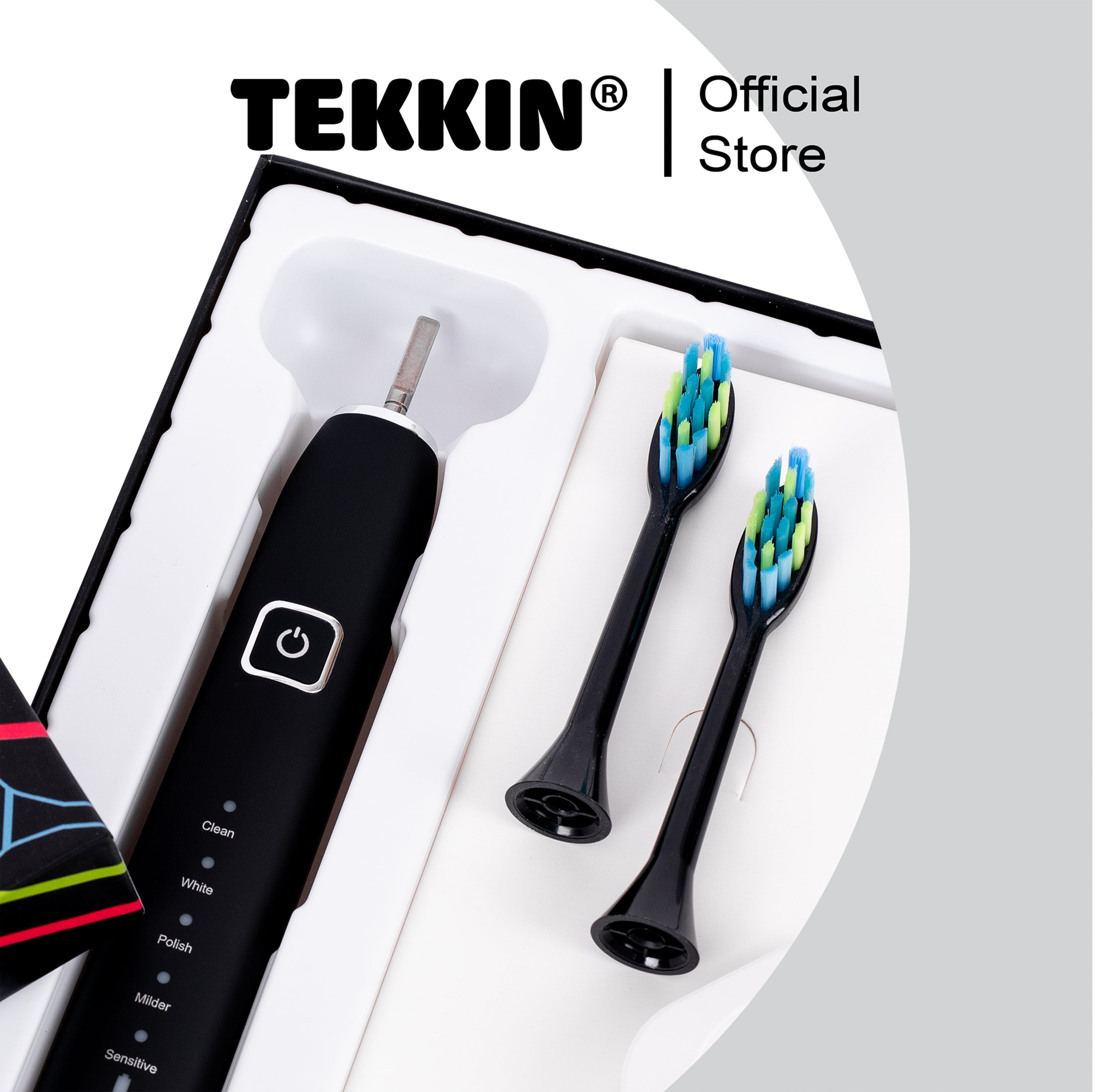 Bàn chải đánh răng điện TEKKIN SONIC TI-818 5 chế độ - Hàng chính hãng