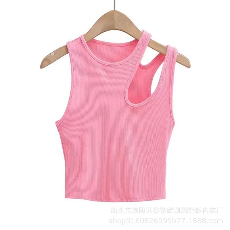 áo croptop nữ khoét vai có mút cá tính, áo bra nữ, áo ba lỗ