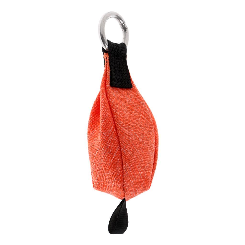 2 Pieces 250g Climbing Throw Weight Bag Tree Arborist Rigging Gear Orange Blue