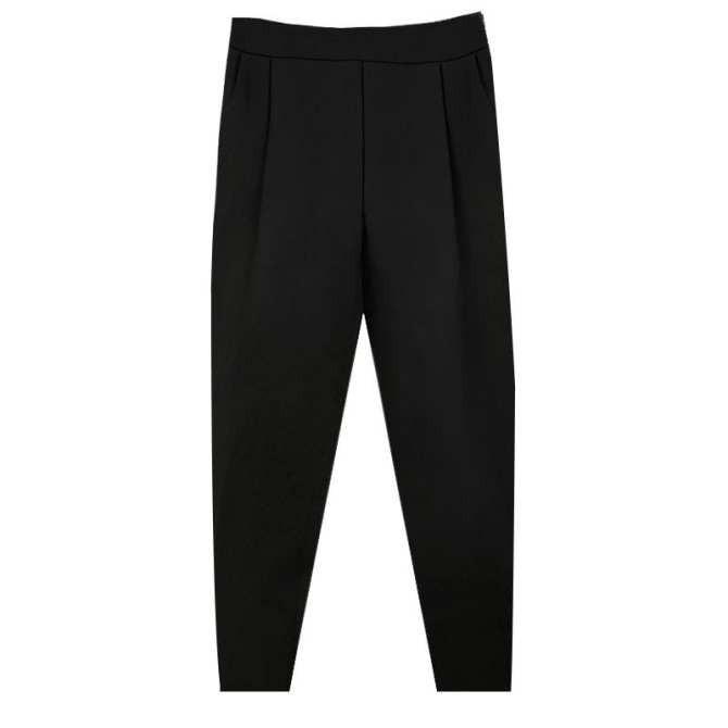 QUẦN TÂY BAGGY LƯNG THUN PHÍA SAU, KHÓA BÊN SƯỜN, màu đen có Bigsize