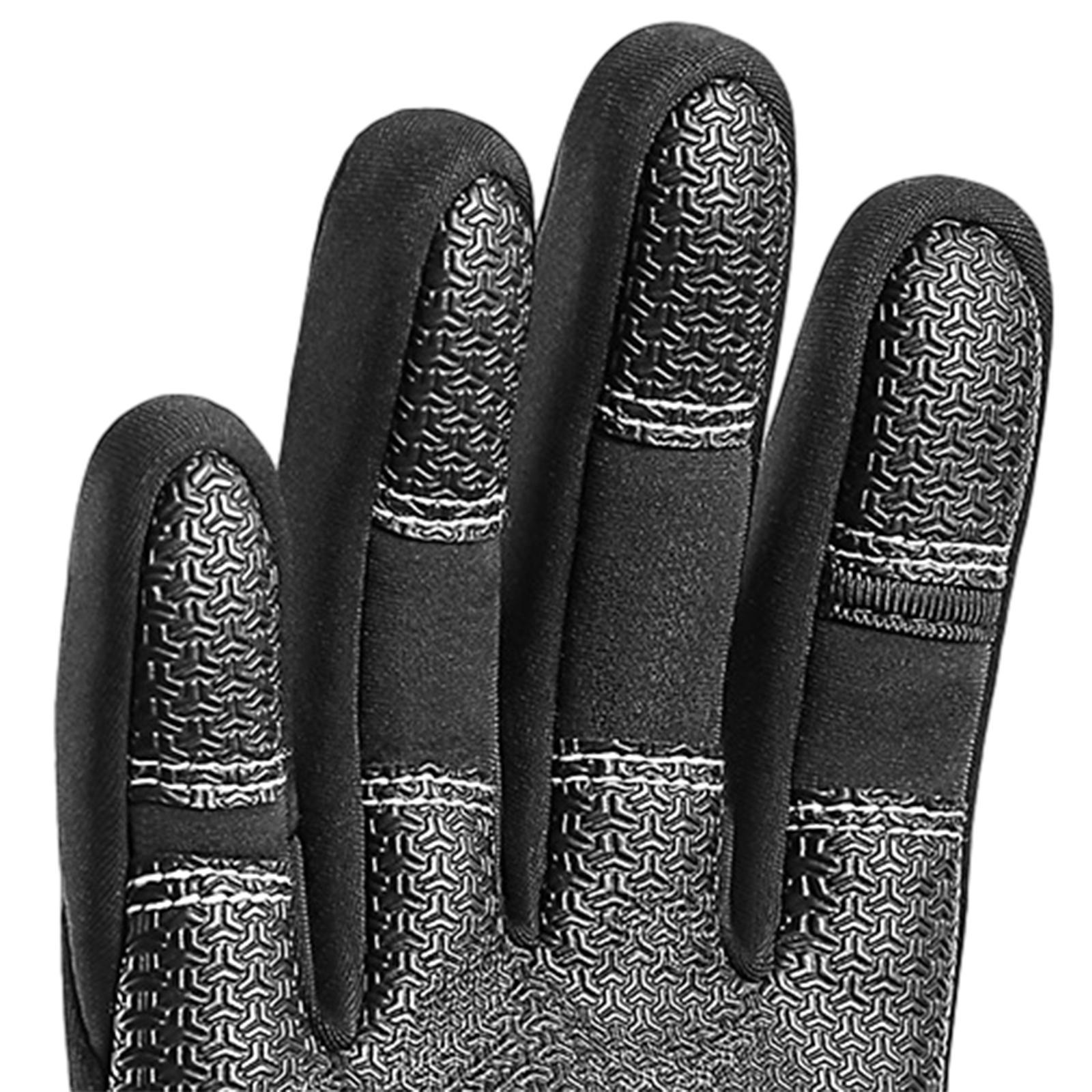 Thermal Gloves Riding Gloves Touch Screen Portable Winter Warm Gloves Winter Gloves for Running Men Camping Driving Commuting