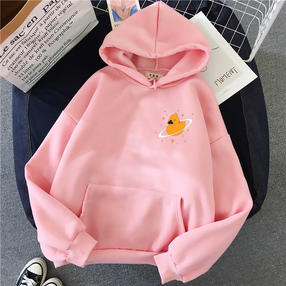 Áo Hoodie Unisex in hình chú vịt lang thang ngộ nghĩnh