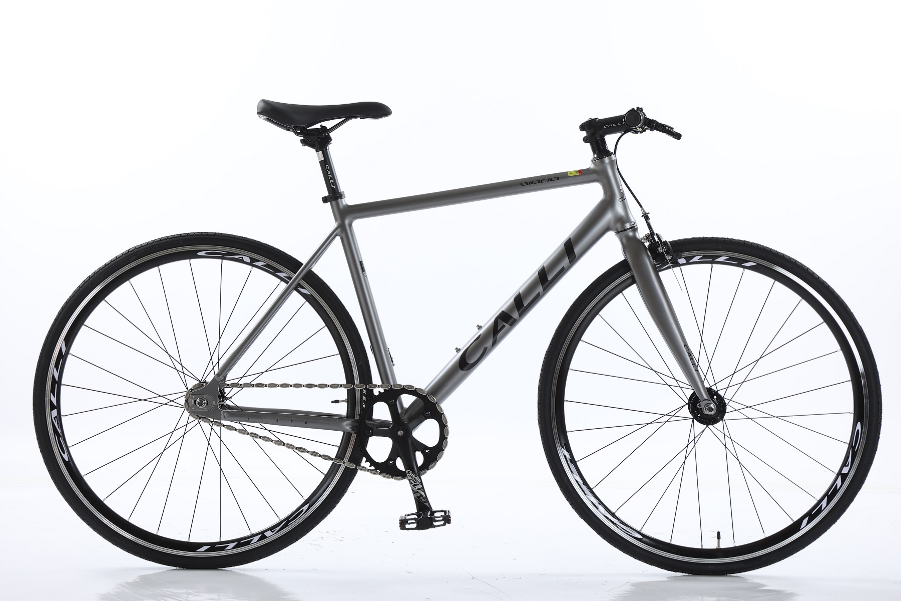 Xe đạp Fixed Gear CALLI S1000 Khung nhôm không mối hàn, Phanh nhôm