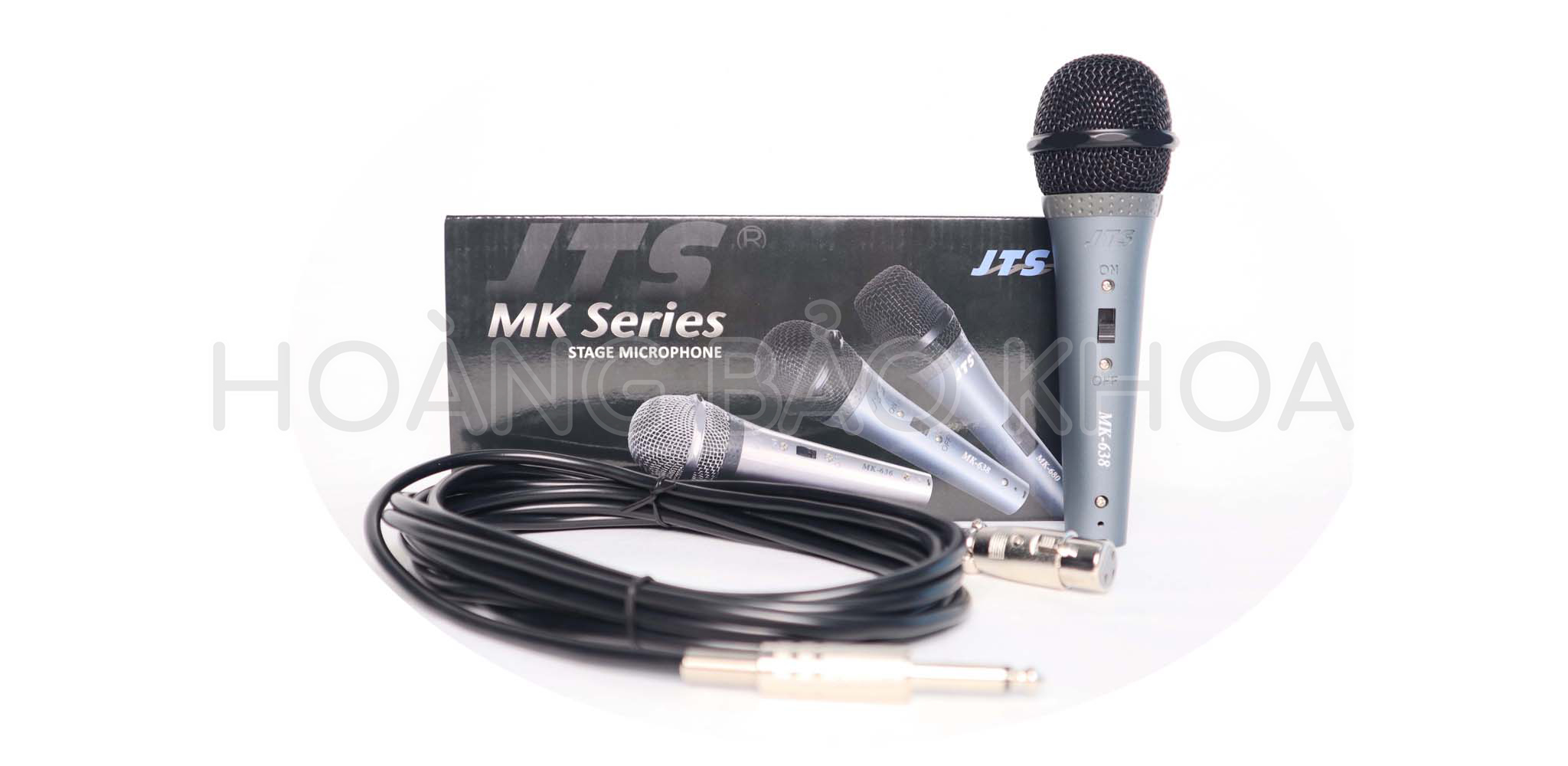 MK-638 Microphones Cầm Tay Dynamic Kèm 4.5m Dây JTS - HÀNG CHÍNH HÃNG