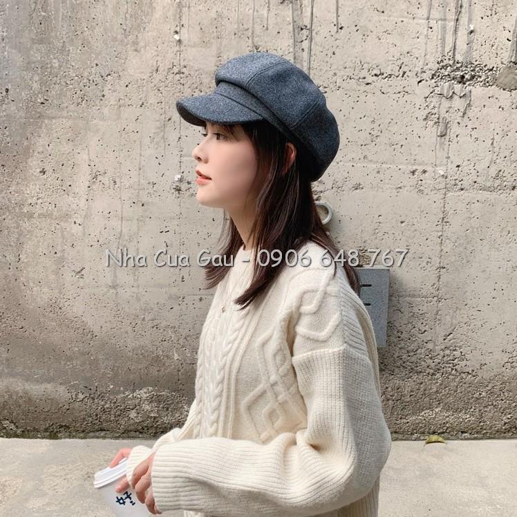 Nón beret bí nỉ 4 màu best seller