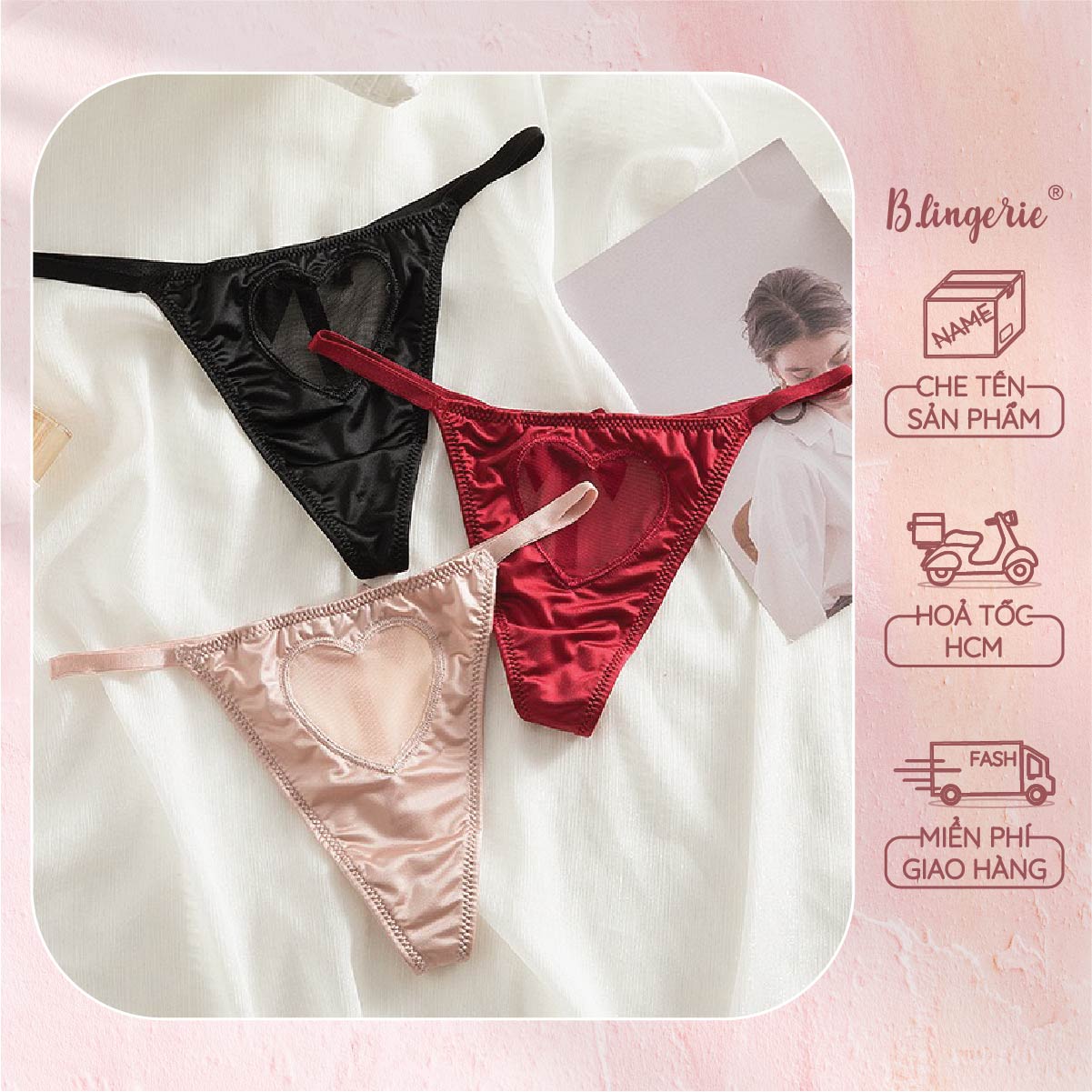 Quần Lót Trái Tim Gợi Cảm - B.Lingerie