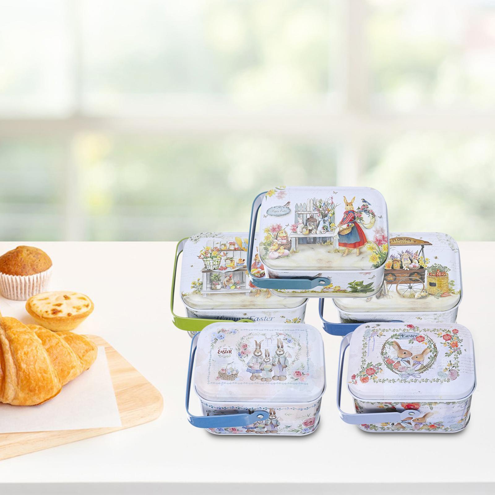 5Pcs Small Tin Boxes Sundries Organizer Storage Can for Wedding Decorations