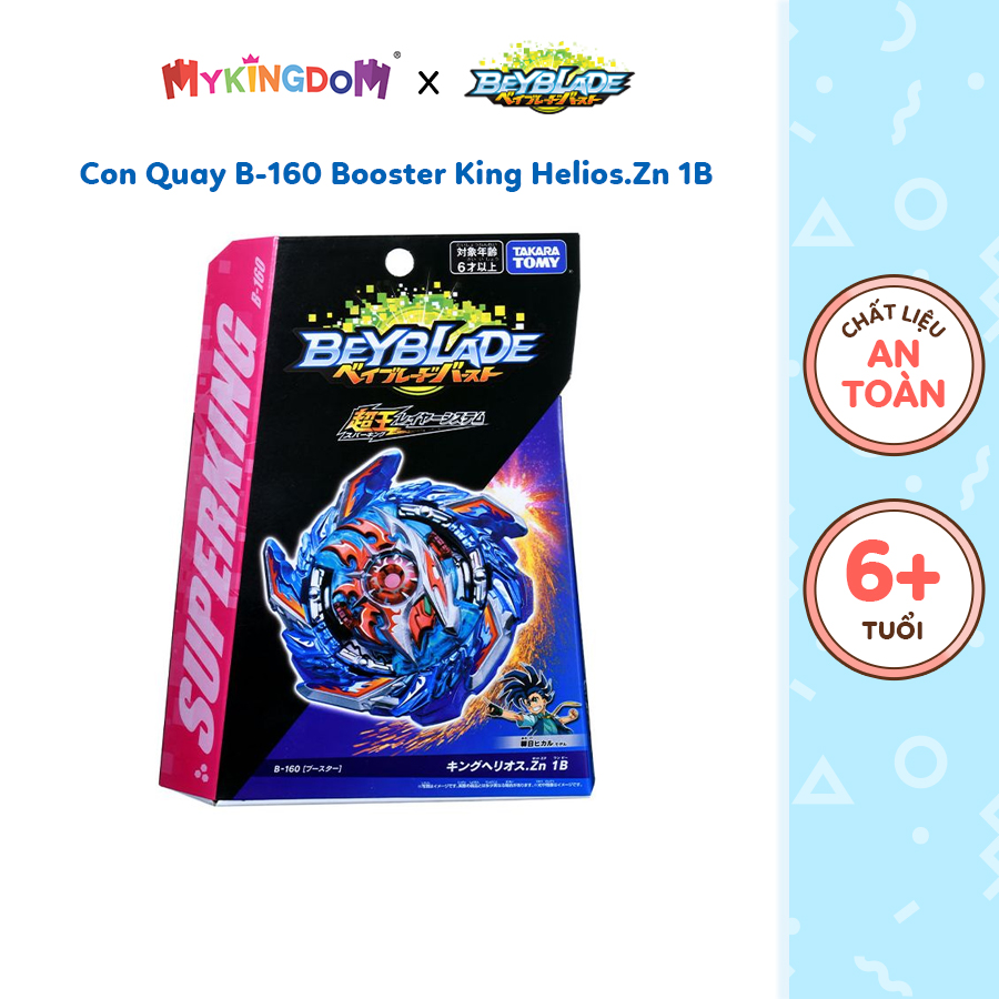 Đồ Chơi BEYBLADE Con Quay B-160 Booster King Helios.Zn 1B 157199