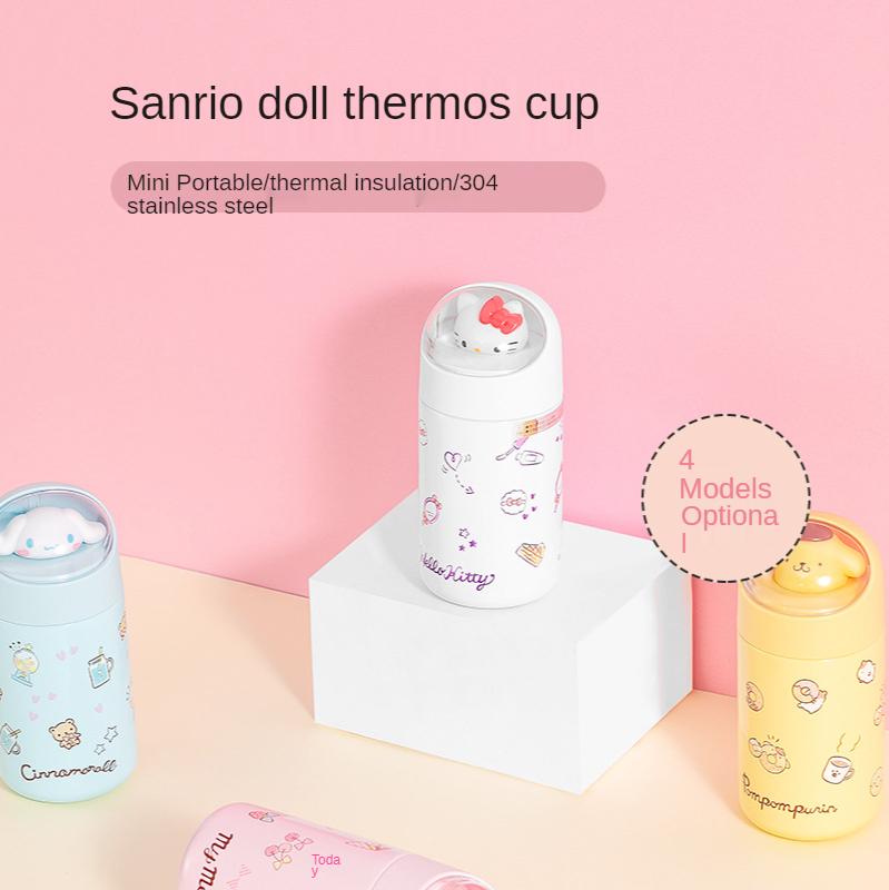 Sáng Tạo Dễ Thương Búp Bê Nhỏ Giữ Nhiệt Thép Không Gỉ Hoạt Hình Dễ Thương Trẻ Em Bình Giữ Nhiệt Thể Thao Bình Inox Giữ Nhiệt