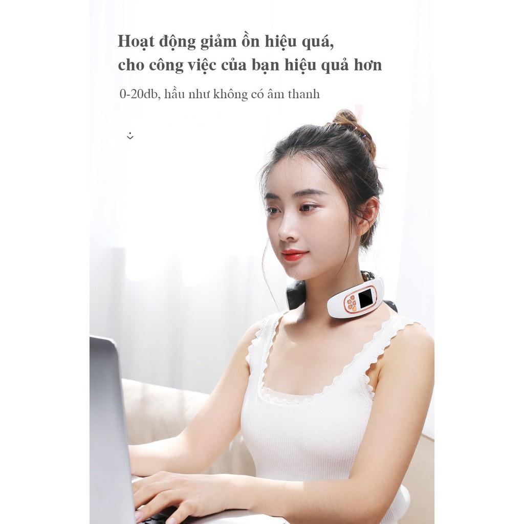Máy Massage Cổ - 6 Đầu Mát Xa Thông Minh, 12 Mức Cường Độ Tác Động Lên Vùng Cổ Hỗ Trợ Giảm Đau Mỏi