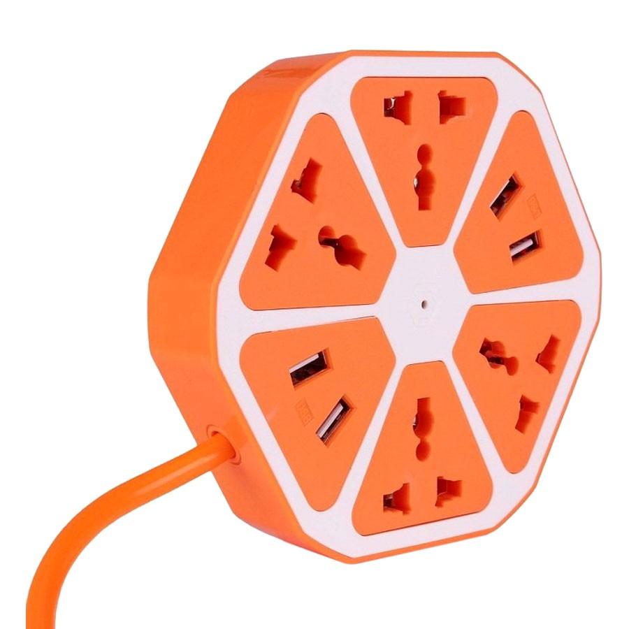 Ổ Cắm Điện Hình Trái Cam 2 Cổng USB