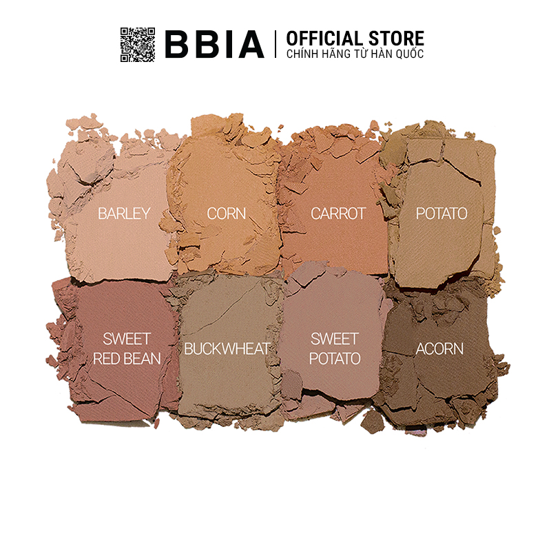 Bảng phán mắt Bbia Final Shadow Palette – #04 Grain Combo