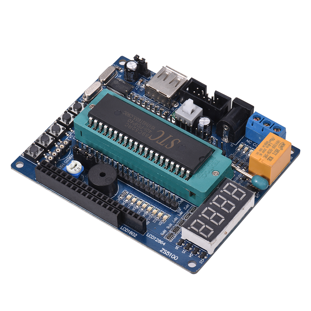 Bảng Chip Điều Khiển Zs5100 Stc89c52 Đầu Ra 5v Với Cáp USB