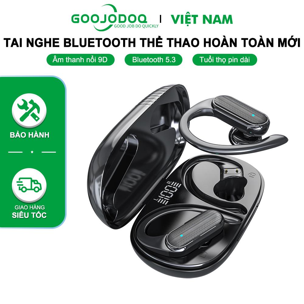 [HÀNG CHÍNH HÃNG GOOJODOQ] Tai Nghe Bluetooth Không Dây Goojodoq TWS 5.3 Chơi Game Thể Thao Kẹp Đeo Thoải Mái Tiện Lợi Bảo Hành Chính Hãng