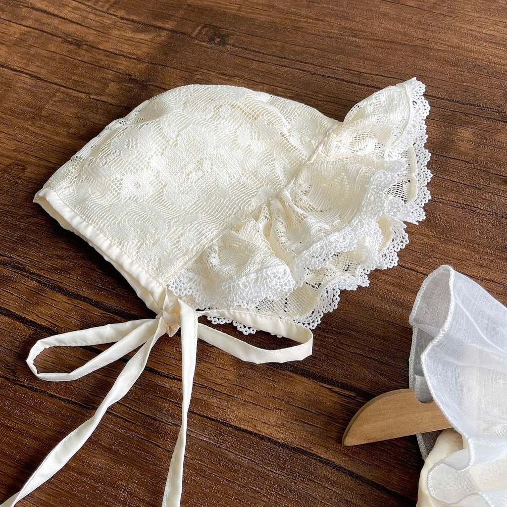 Set Body Ren Nơ Lưới Kèm Mũ Cột Dây Cho Bé Gái Sơ Sinh 1 2 Tuổi Từ 3-11kg Dành Cho Bé Gái