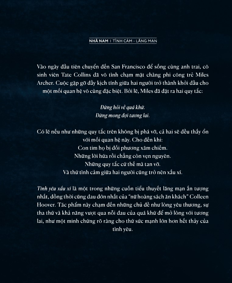 Sách - Tình yêu xấu xí ( Colleen Hoover) (Nhã Nam Official)