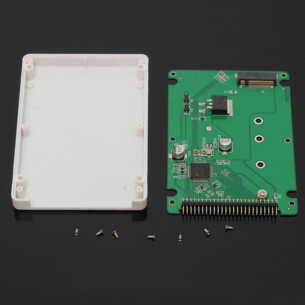 3X M.2 NGFF SATA SSD Drive to 2.5inch IDE 44pin Converter Card with Case