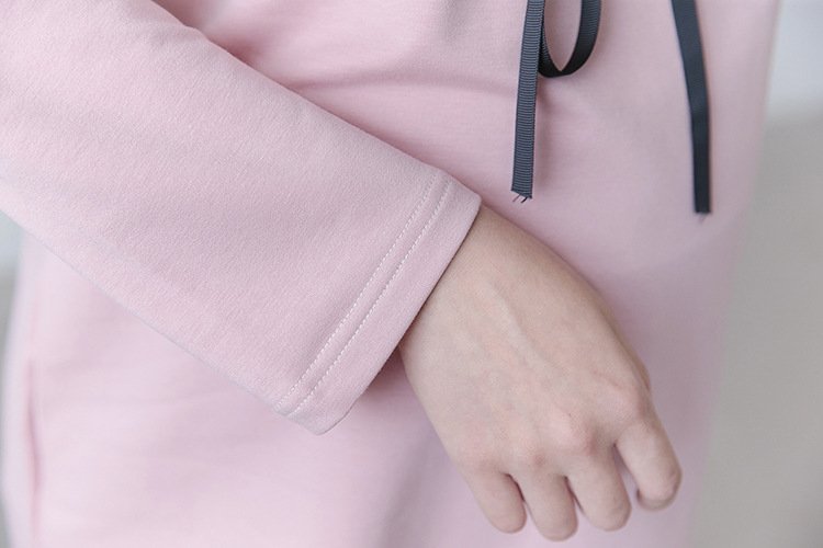 Áo bầu thu đông dáng dài thun cotton AB1197