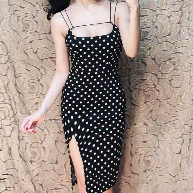 Đầm body cúp ngực đan dây sexy