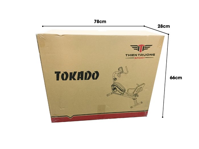 Xe đạp tập thể dục Tokado TK 360R. xe đạp phục hồi chức năng có ghế tựa