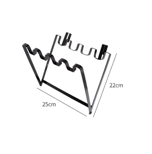 Giá treo túi đựng rác đa năng gấp gọn, kệ KIM LOẠI treo túi rác gắn cửa tủ thông minh