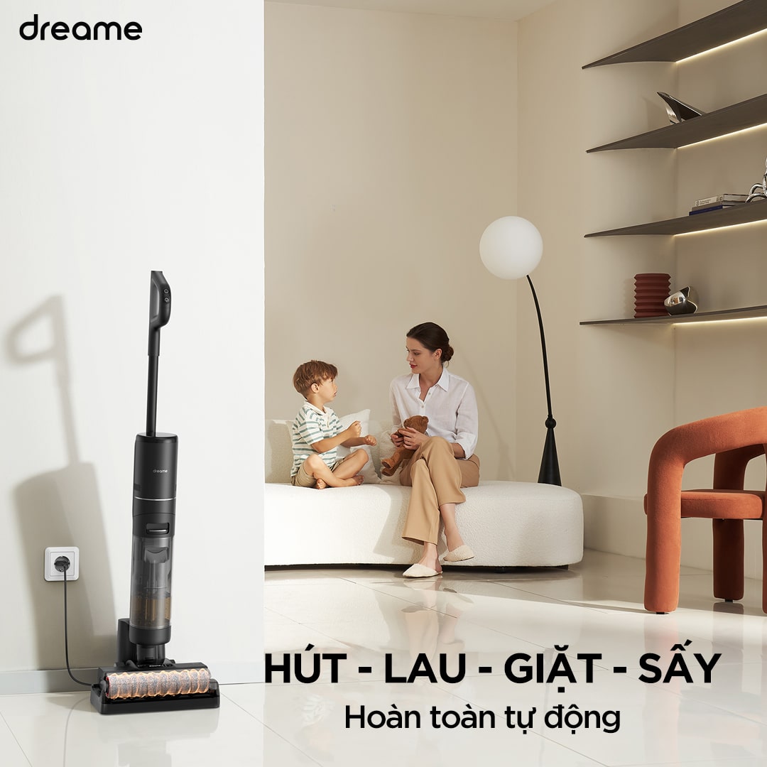 Máy Lau Sàn Hút Bụi Thông Minh Không Dây Cầm Tay Dreame H12 Pro - Pin 6*4000 mAh - Bản quốc tế - Hàng chính hãng