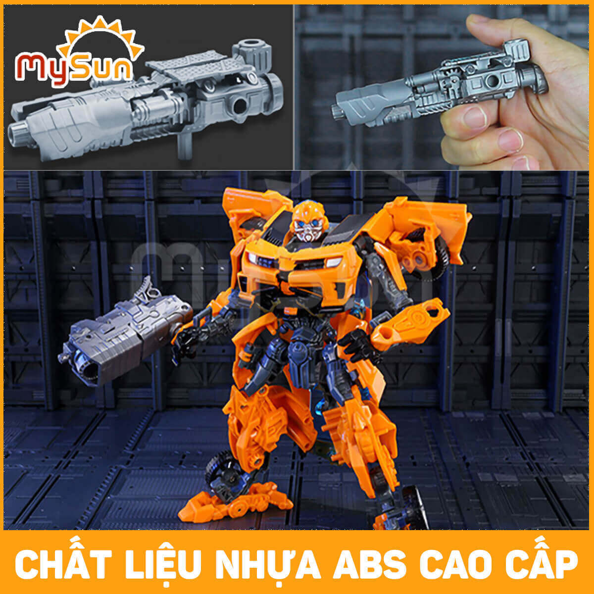 Đồ chơi mô hình xe ô tô biến hình robot người máy Transformer Optimus Prime, Bumblebee MySun