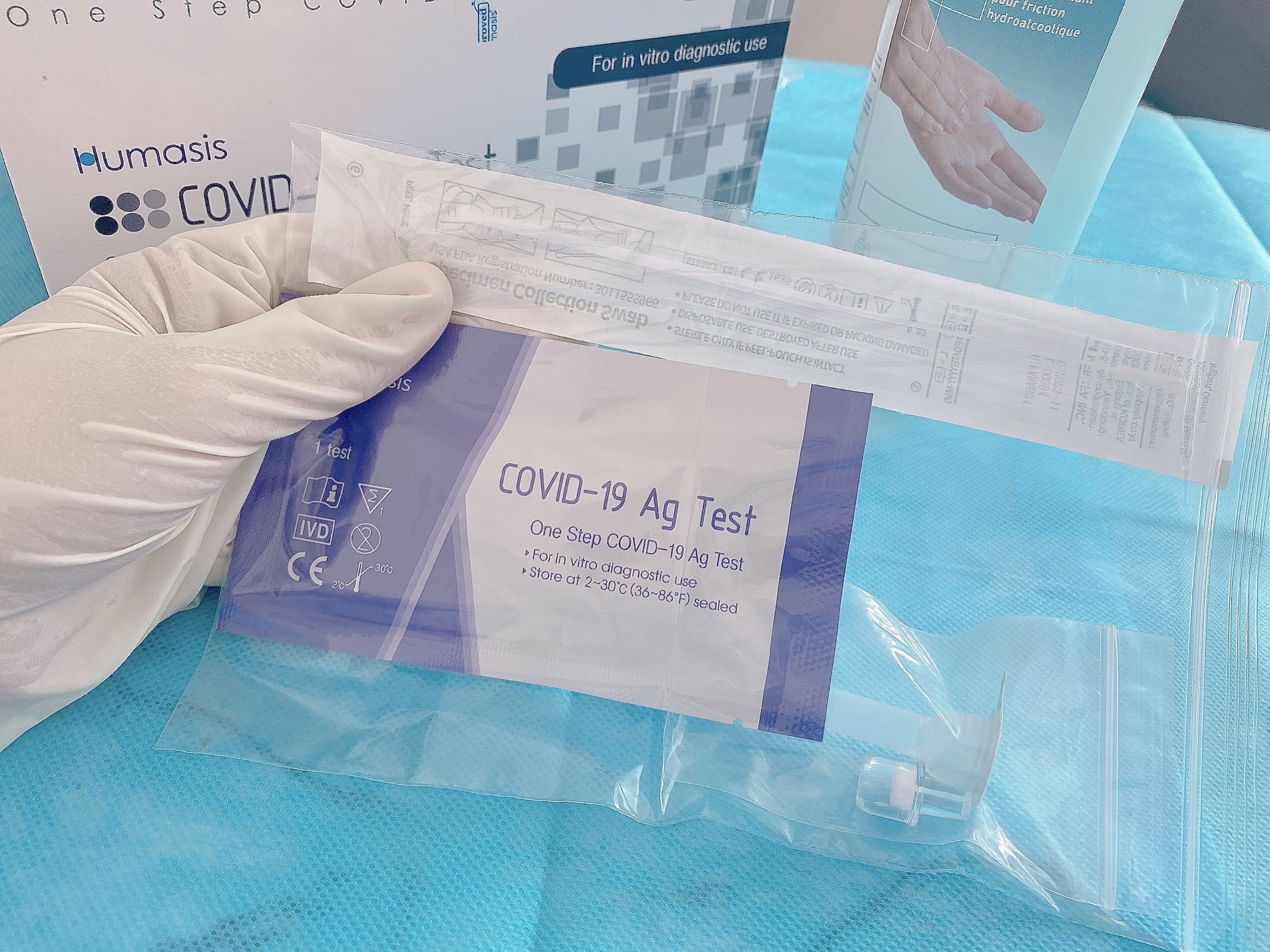 Combo 3 Bộ Kit Test Covid 19 Tại nhà HUMASIS Hàn Quốc (Chính hãng)