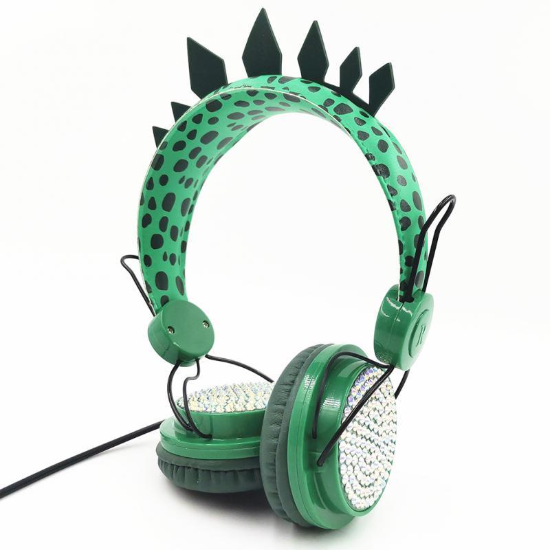 Khủng Long Mới Có Dây 3.5Mm Tai Nghe Có Micro Bé Trai Sơn Âm Nhạc Stereo Tai Nghe Máy Tính Di Động Điện Thoại Game Thủ Tai Nghe Trẻ Em Quà Tặng