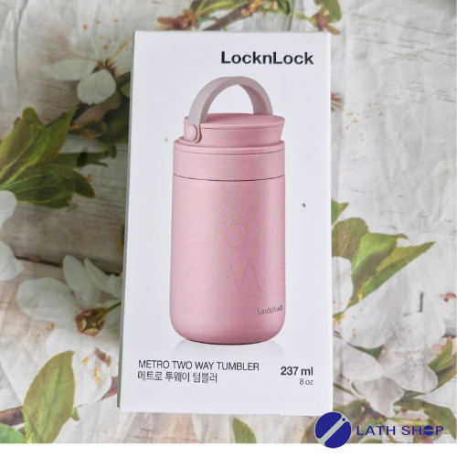 Bình Giữ Nhiệt Lock&Lock Đựng Nước, Trà, Cafe Có Tay Xách LHC4272 Dung Tích 237ml - Nhiều Màu - Hàng Chính Hãng