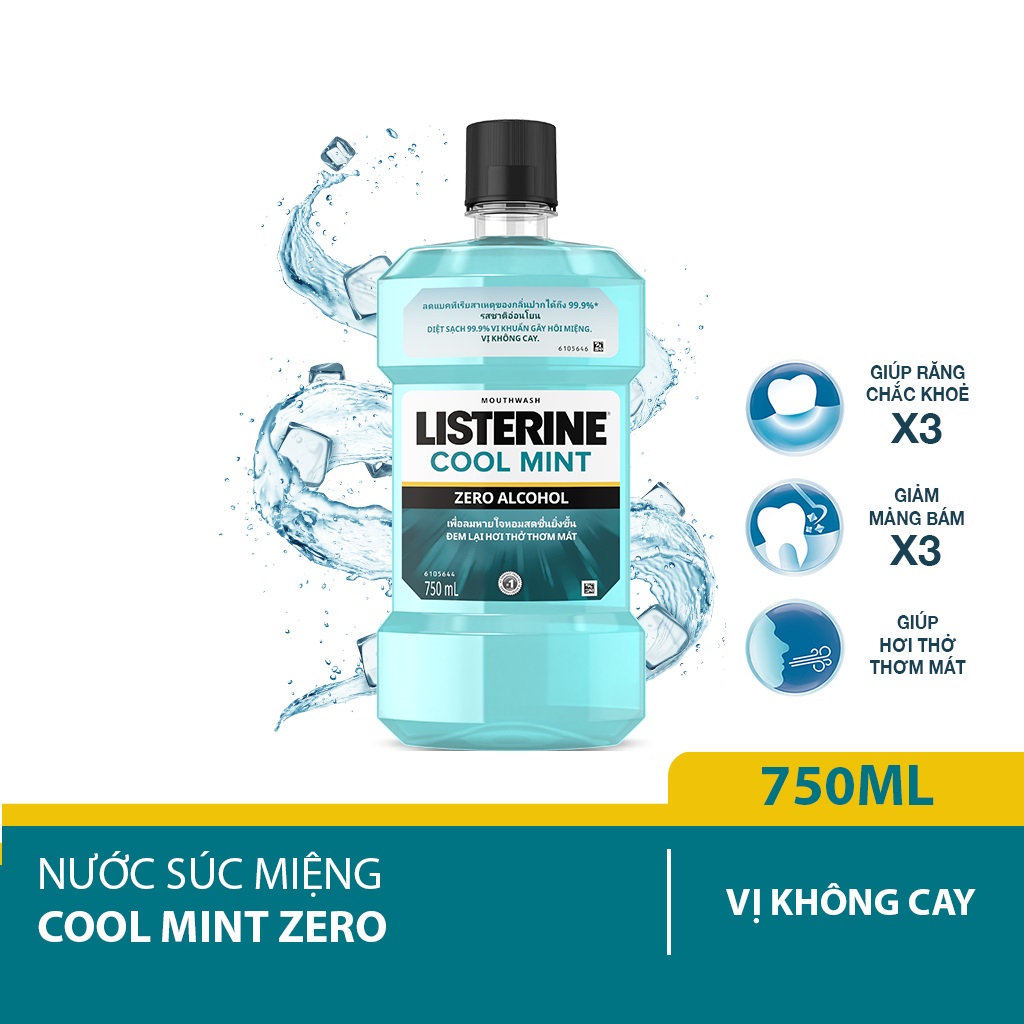 Nước Súc Miệng Listerine Zero (750ml) - 8850007813149