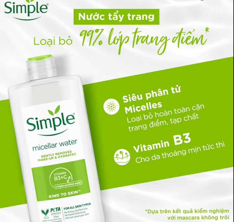 Combo Sữa rửa mặt Simple giúp kiềm dầu và ngừa mụn hiệu quả - cho da mụn nhạy cảm 150ml + Nước hoa hồng Simple 200ML