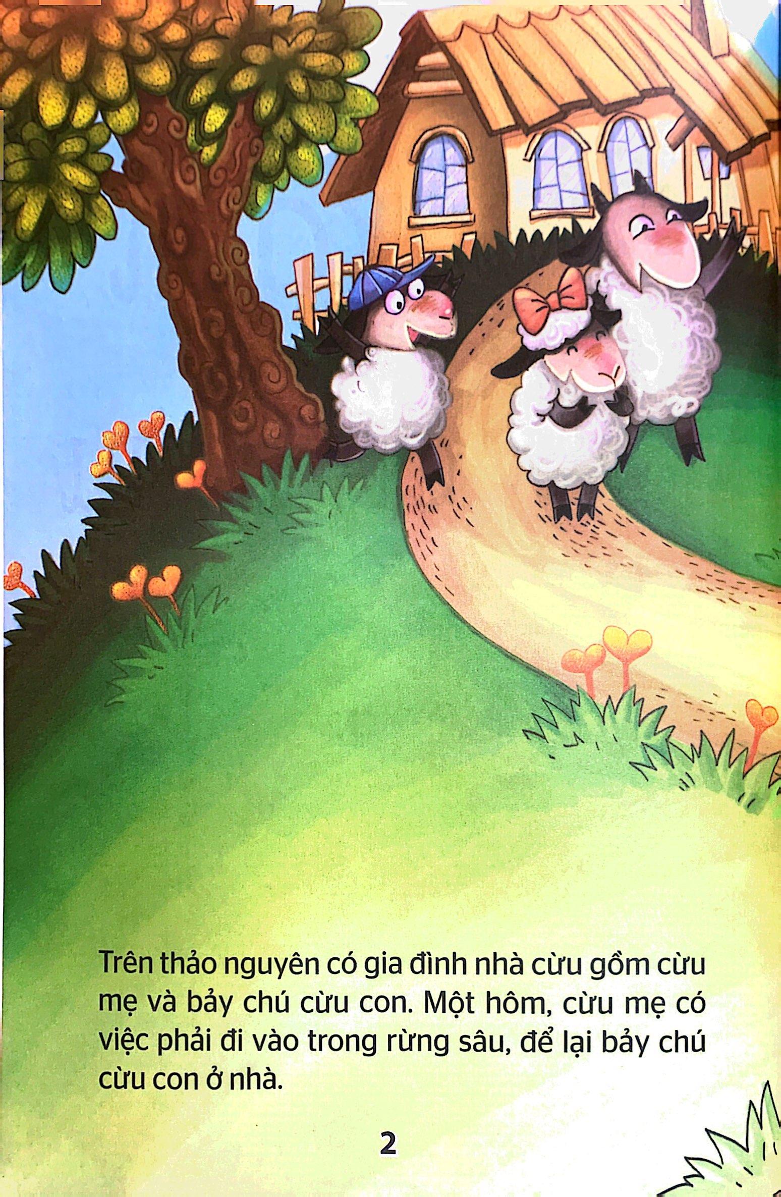 Truyện Cổ Tích Kinh Điển Thế Giới Hay Nhất - Sói Xám Và Bảy Chú Cừu