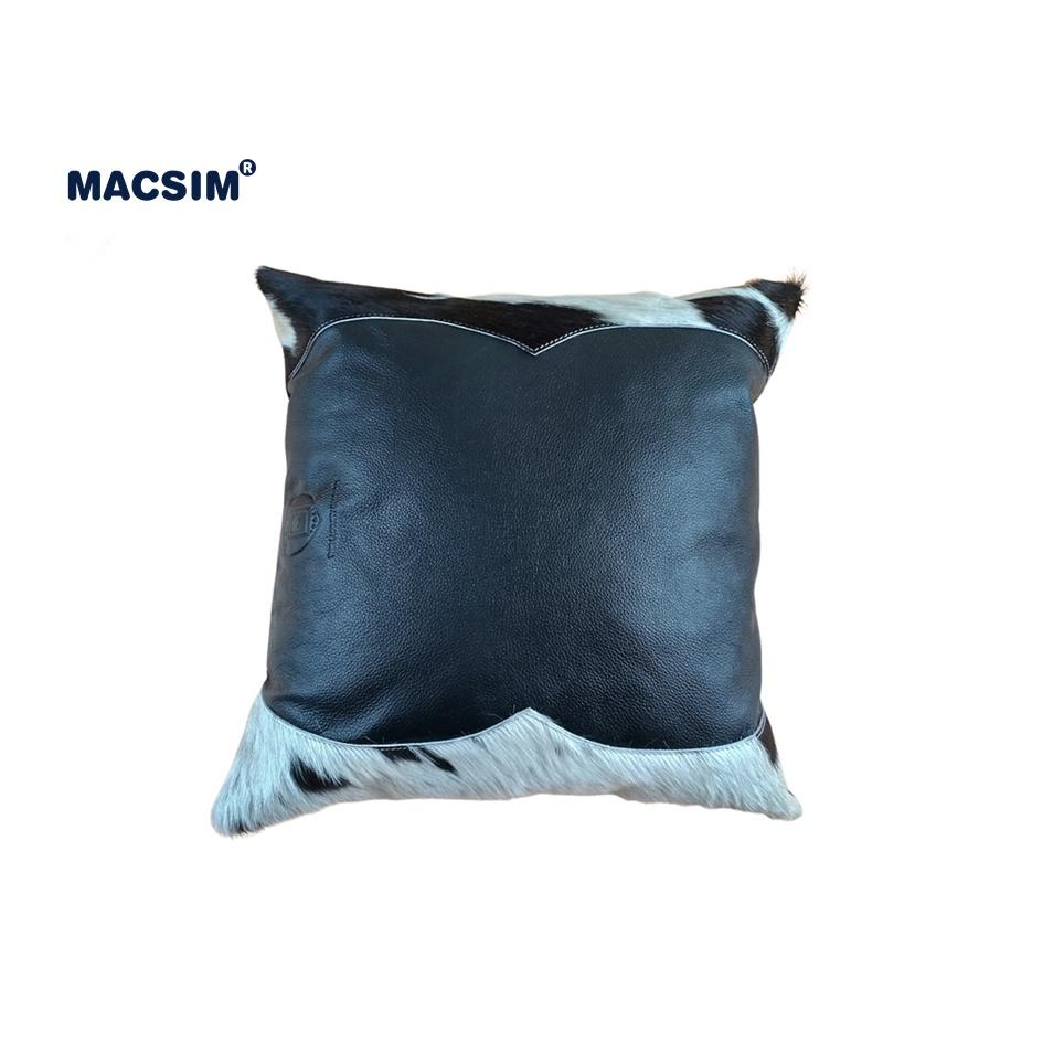 Gối tựa lưng, tựa đầu đa năng, gối sofa cao cấp Macsim kích thước 40cm x 40cm màu trắng đen