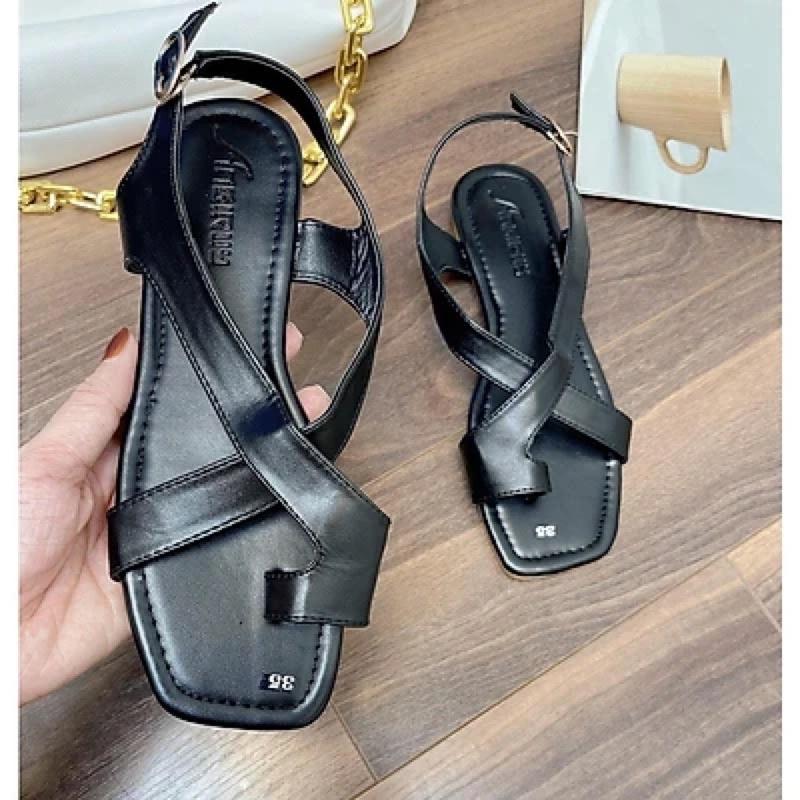 Sandal xỏ ngón da mềm êm chân