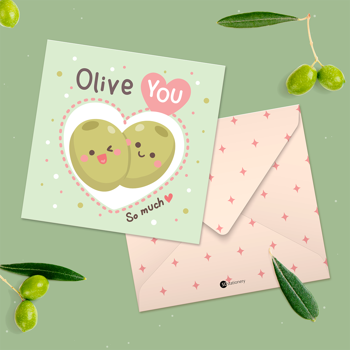 Set 6 thiệp tình yêu, valentine, tỏ tình, cặp đôi SDstationery FRUITY 2x12 minh họa trái cây dễ thương cute thông điệp tiếng Anh vui nhộn