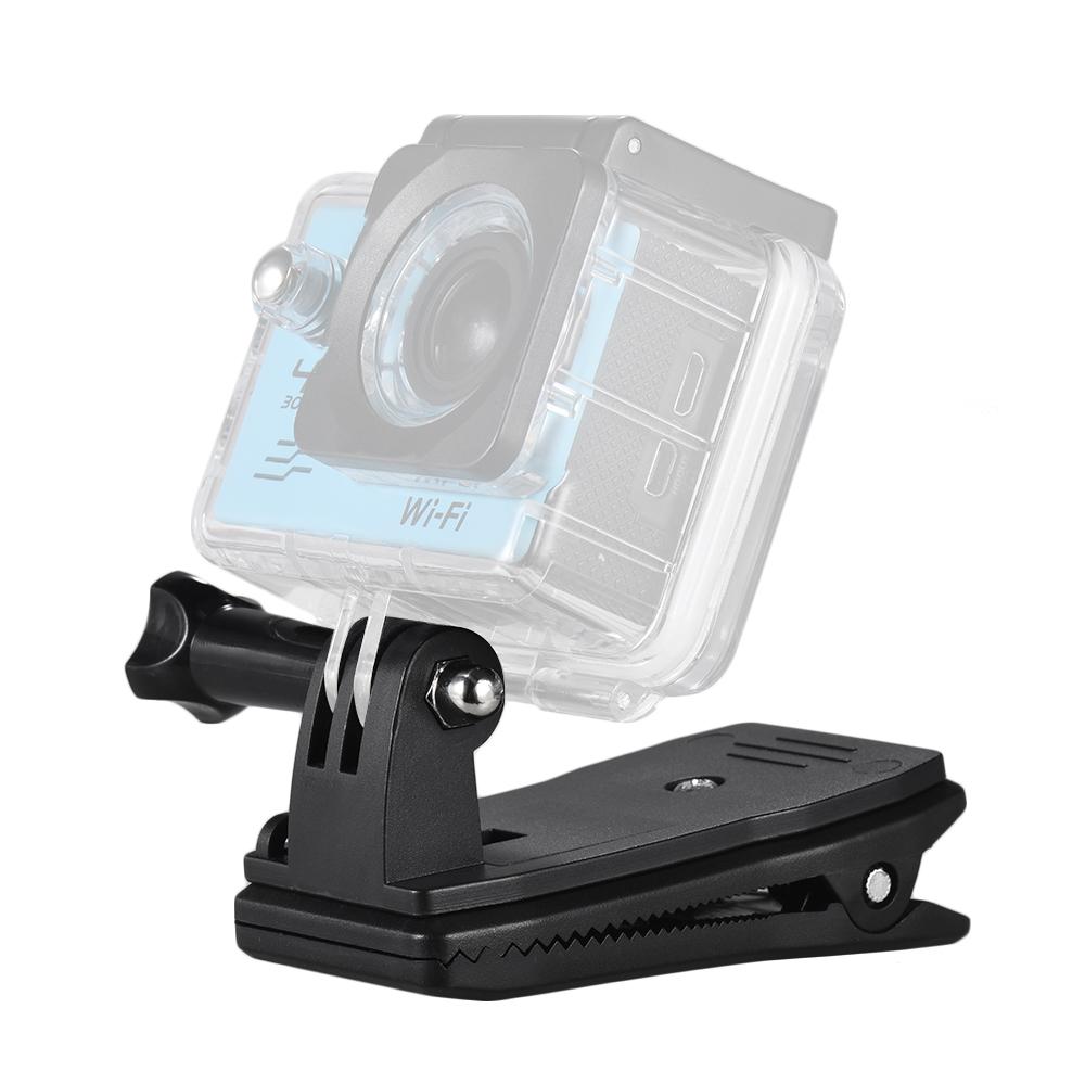 Backpack Strap Cap Clip Mount 360 Degree Rotary Clamp Arm for GoPro Hero 7/6/5/4/3+ for Xiaomi Yi Lite 4K + Action