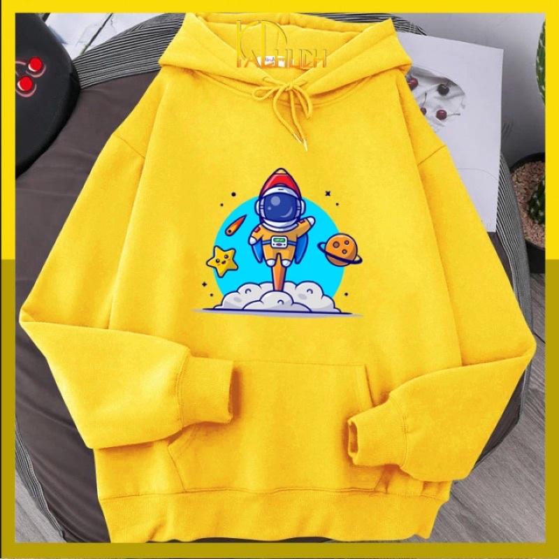 Áo hoodie unisex in phi hành gia Ms02, có 12 màu lựa chọn size từ 40-70kg chất liệu vải nỉ