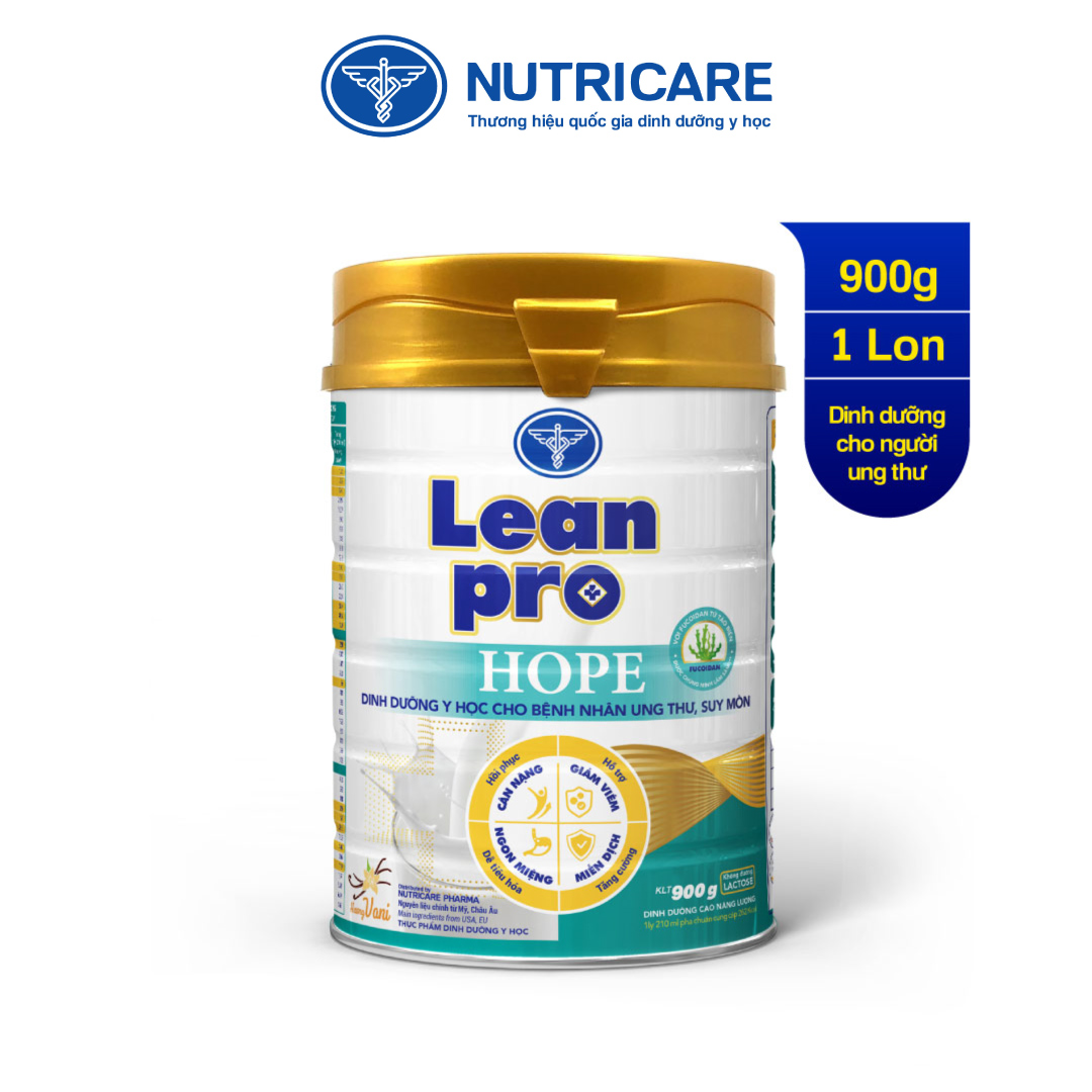 01 lon sữa Leanpro Hope 900g - Sữa dành cho người bệnh ung thư, suy mòn