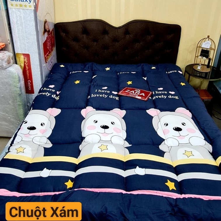 Nệm Topper Dày 8cm Siêu Mềm Êm Đủ Size, Nệm Trải Nằm Chất Bông Nguyên Tấm Cao Cấp Xếp Gọn Tiện Lợi