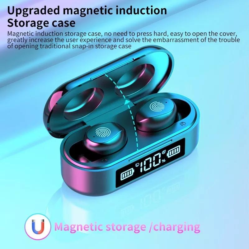 Tặng Kèm Tai Nghe Không Dây Bluetooth 5.0 Màn Hình Hiển Thị Kỹ Thuật Số Vân Tay Màn Hình Ngoài Mini Thích Hợp Cho Thể Thao Tai Nghe Bluetooth