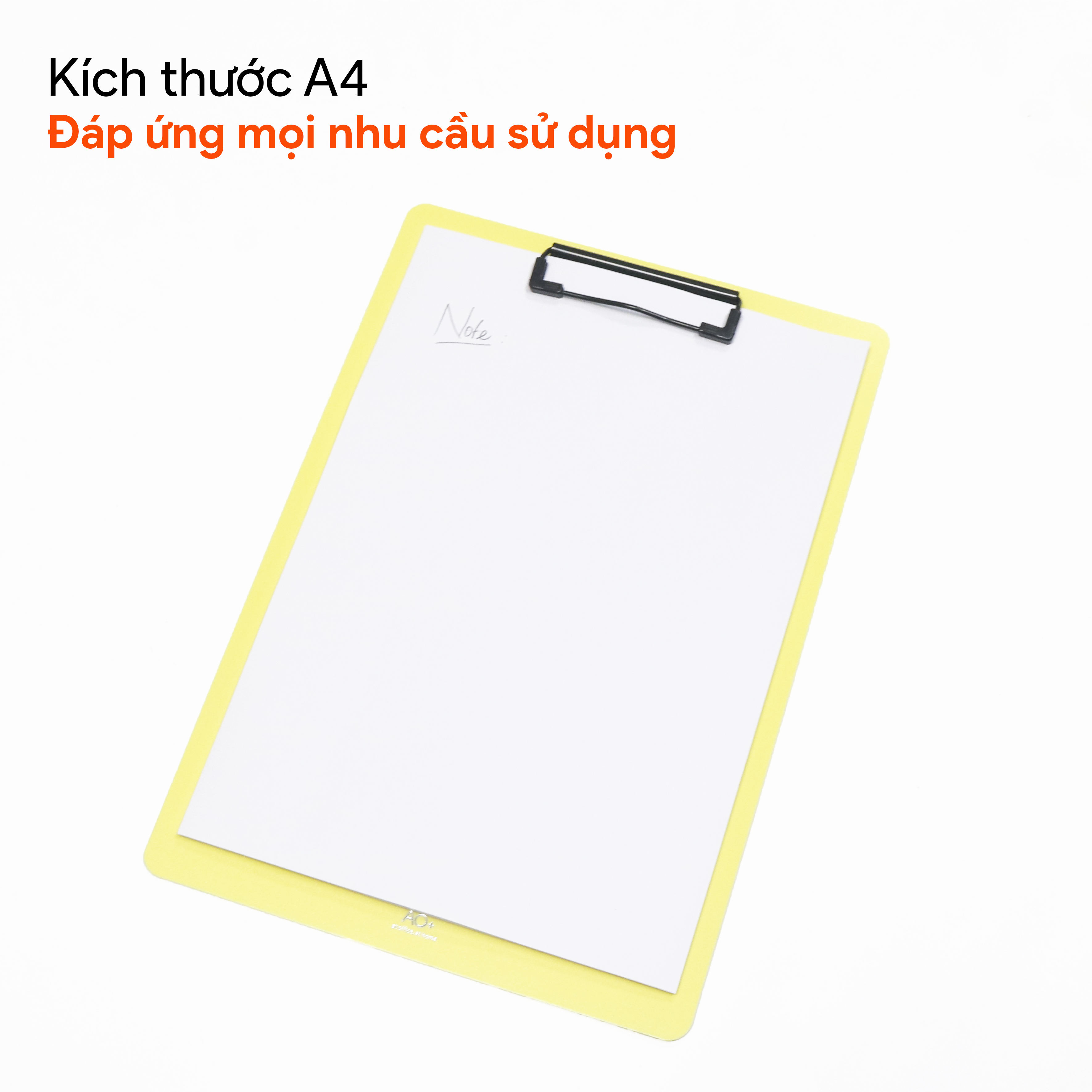 Bìa trình ký nhựa A4 AO+ đơn Bìa kẹp nhựa giấy, tài liệu, kẹp hồ sơ A4 một mặt Designism DB410